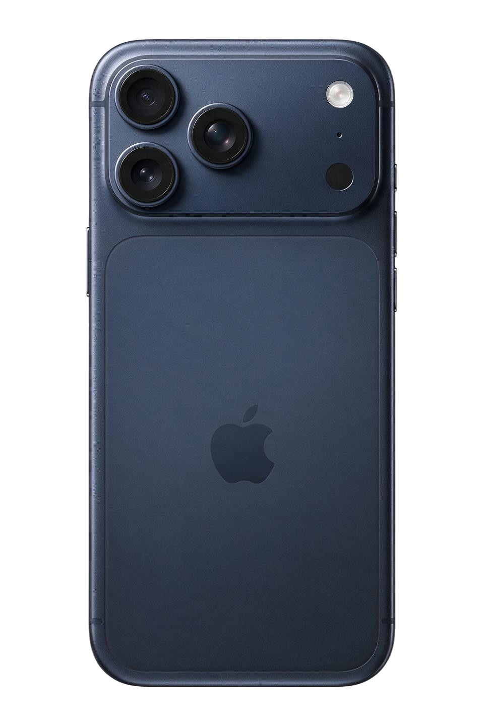 iPhone 17 Pro Max, Blue Titanium — back